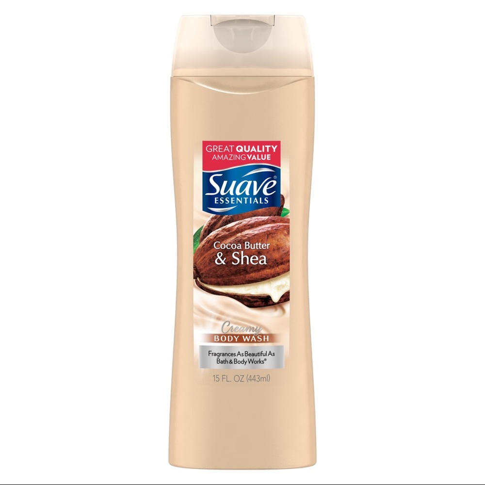 NWT Suave Essentials Creamy Cocoa Butter & Shea Body Wash 15 fl.Oz.🧼🧖‍♀️🧖🥥🚿